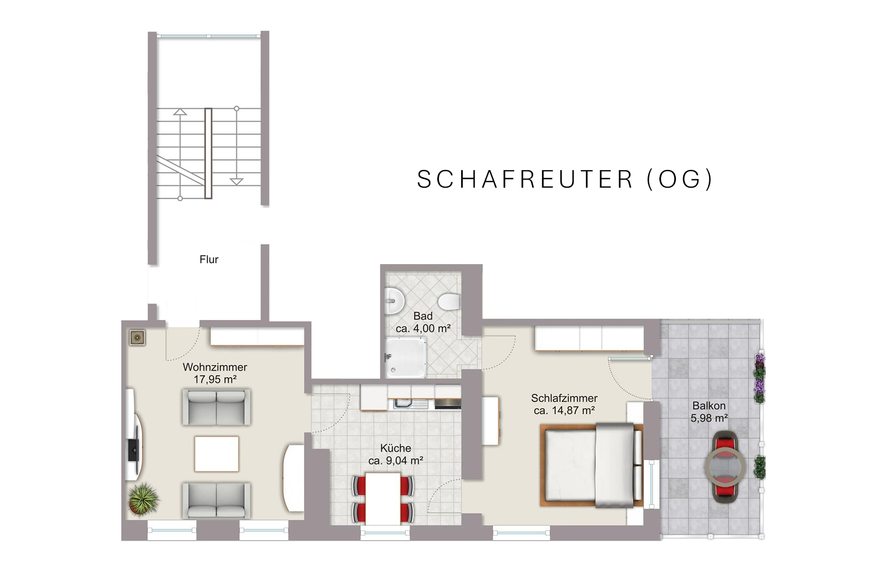 Grundriss Ferienwohnung Schafreuter